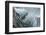 Iceland, abstract ash and blue ice formation on the Solheimajokull Glacier.-Mark Williford-Framed Photographic Print