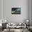 Iceland, Akureyri. Northern Lights glowing.-Ellen Goff-Photographic Print displayed on a wall