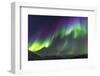 Iceland, Akureyri. Northern Lights glowing.-Ellen Goff-Framed Photographic Print