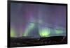 Iceland, Akureyri. Northern Lights glowing.-Ellen Goff-Framed Photographic Print