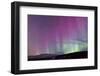 Iceland, Akureyri. Northern Lights glowing.-Ellen Goff-Framed Photographic Print