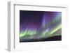 Iceland, Akureyri. The northern lights glow in unbelievable colors.-Ellen Goff-Framed Photographic Print