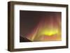 Iceland, Akureyri. The northern lights glow in unbelievable colors.-Ellen Goff-Framed Photographic Print