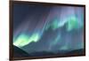 Iceland, Akureyri. The northern lights glow in unbelievable colors.-Ellen Goff-Framed Photographic Print