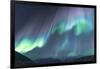 Iceland, Akureyri. The northern lights glow in unbelievable colors.-Ellen Goff-Framed Photographic Print