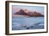 Iceland, Austurland , First Lights of Dawn in a Glacier Lagoon-Salvo Orlando-Framed Photographic Print