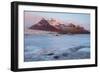 Iceland, Austurland , First Lights of Dawn in a Glacier Lagoon-Salvo Orlando-Framed Photographic Print