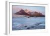 Iceland, Austurland , First Lights of Dawn in a Glacier Lagoon-Salvo Orlando-Framed Photographic Print