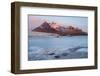 Iceland, Austurland , First Lights of Dawn in a Glacier Lagoon-Salvo Orlando-Framed Photographic Print