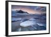 Iceland, Austurland , Sunset at Jokulsarlon Glacier Lagoon-Salvo Orlando-Framed Photographic Print