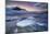 Iceland, Austurland , Sunset at Jokulsarlon Glacier Lagoon-Salvo Orlando-Mounted Photographic Print