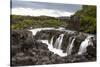 Iceland, Borgarfjordur, Barnafoss, Children's Falls, Hvita River.-Ellen Goff-Stretched Canvas