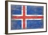 Iceland Country Flag - Barnwood Painting-Lantern Press-Framed Art Print