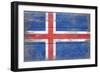 Iceland Country Flag - Barnwood Painting-Lantern Press-Framed Art Print