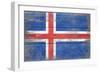 Iceland Country Flag - Barnwood Painting-Lantern Press-Framed Art Print