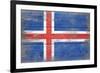 Iceland Country Flag - Barnwood Painting-Lantern Press-Framed Art Print