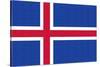 Iceland Country Flag - Letterpress-Lantern Press-Stretched Canvas