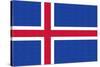 Iceland Country Flag - Letterpress-Lantern Press-Stretched Canvas