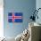 Iceland Country Flag - Letterpress-Lantern Press-Mounted Art Print displayed on a wall