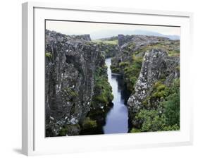 Iceland Crack in Earth's Crust at Point Where-null-Framed Photographic Print