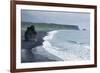 Iceland. Dyrholaey. Black Sand Beach and Sea Stack-Inger Hogstrom-Framed Photographic Print