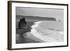 Iceland. Dyrholaey. Black Sand Beach and Sea Stack-Inger Hogstrom-Framed Photographic Print