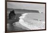 Iceland. Dyrholaey. Black Sand Beach and Sea Stack-Inger Hogstrom-Framed Photographic Print