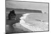 Iceland. Dyrholaey. Black Sand Beach and Sea Stack-Inger Hogstrom-Mounted Photographic Print