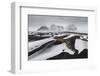 Iceland, East Iceland, Austurland , Black and White Dunes on Beach after Blizzard-Salvo Orlando-Framed Photographic Print