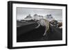 Iceland, East Iceland, Austurland , Black and White Dunes on Stokksens Beach after Blizzard-Salvo Orlando-Framed Photographic Print