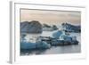 Iceland. East Region. Jokulsarlon. Glacial Lake. Icebergs in the Lake-Inger Hogstrom-Framed Photographic Print