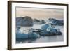 Iceland. East Region. Jokulsarlon. Glacial Lake. Icebergs in the Lake-Inger Hogstrom-Framed Photographic Print