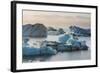 Iceland. East Region. Jokulsarlon. Glacial Lake. Icebergs in the Lake-Inger Hogstrom-Framed Photographic Print