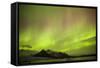 Iceland, Fjallsarlon. the Northern Lights Appearing in the Sky at Fjallsarlonll.-Katie Garrod-Framed Stretched Canvas