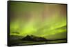 Iceland, Fjallsarlon. the Northern Lights Appearing in the Sky at Fjallsarlonll.-Katie Garrod-Framed Stretched Canvas