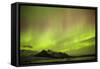 Iceland, Fjallsarlon. the Northern Lights Appearing in the Sky at Fjallsarlonll.-Katie Garrod-Framed Stretched Canvas