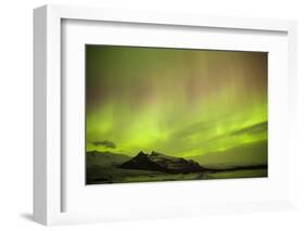 Iceland, Fjallsarlon. the Northern Lights Appearing in the Sky at Fjallsarlonll.-Katie Garrod-Framed Photographic Print