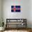 Iceland Flag Design with Wood Patterning - Flags of the World Series-Philippe Hugonnard-Art Print displayed on a wall