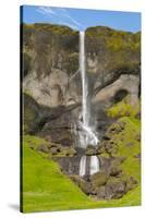 Iceland. Foss a Sidu. Waterfall over the Cliff-Inger Hogstrom-Stretched Canvas