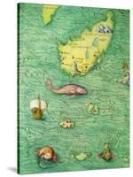 Iceland, from an Atlas of the World in 33 Maps, Venice, 1st September 1553-Battista Agnese-Stretched Canvas