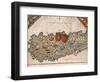 Iceland, from Nautical Atlas, Plate, 16th Century-null-Framed Giclee Print