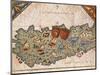 Iceland, from Nautical Atlas, Plate, 16th Century-null-Mounted Giclee Print