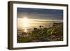 Iceland, Gardskagi, Lighthouse, Sunset-Catharina Lux-Framed Photographic Print