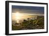 Iceland, Gardskagi, Lighthouse, Sunset-Catharina Lux-Framed Photographic Print