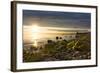 Iceland, Gardskagi, Lighthouse, Sunset-Catharina Lux-Framed Photographic Print