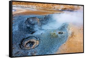 Iceland, Geothermal Area Hverir-Catharina Lux-Framed Stretched Canvas