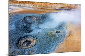 Iceland, Geothermal Area Hverir-Catharina Lux-Mounted Photographic Print