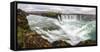 Iceland, Godafoss. Scenic of Waterfall-Jaynes Gallery-Framed Stretched Canvas