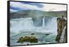 Iceland. Godafoss Waterfall in North Central Iceland. on Ring Road-Bill Bachmann-Framed Stretched Canvas