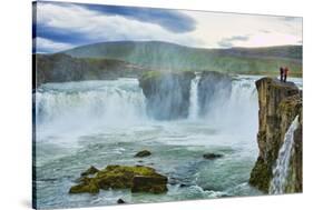 Iceland. Godafoss Waterfall in North Central Iceland. on Ring Road-Bill Bachmann-Stretched Canvas